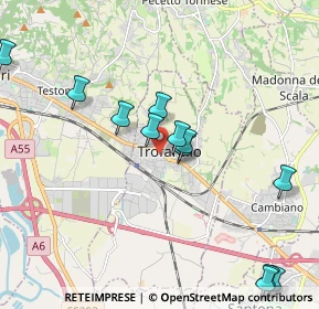 Mappa Via V. Bachelet, 10028 Trofarello TO, Italia (2.22)