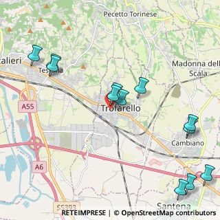 Mappa Via Don Masera, 10028 Trofarello TO, Italia (2.57917)