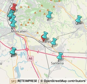 Mappa Via Cleo Balbo, 10028 Trofarello TO, Italia (5.54769)