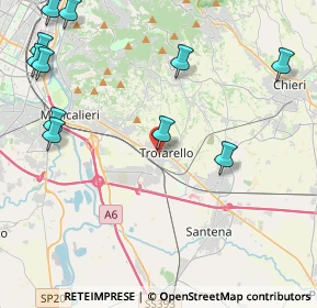 Mappa Via Cleo Balbo, 10028 Trofarello TO, Italia (5.66455)