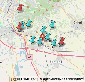 Mappa Via Cleo Balbo, 10028 Trofarello TO, Italia (3.02167)