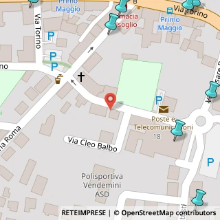 Mappa Via Cleo Balbo, 10028 Trofarello TO, Italia (0.155)