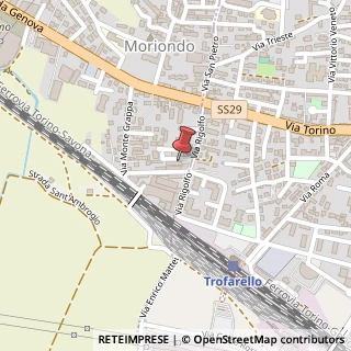 Mappa Via Rigolfo, 28, 10024 Moncalieri, Torino (Piemonte)