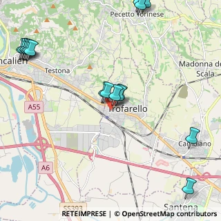 Mappa Via Oddino Morgari, 10028 Trofarello TO, Italia (2.86529)