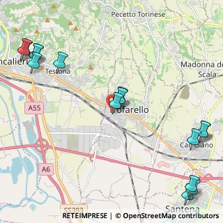 Mappa Via Oddino Morgari, 10028 Trofarello TO, Italia (3.06867)