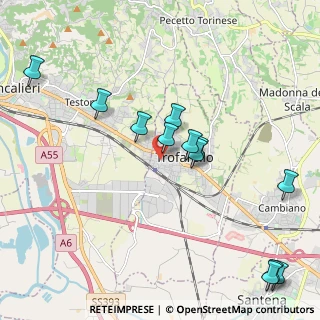 Mappa Via Oddino Morgari, 10028 Trofarello TO, Italia (2.30333)