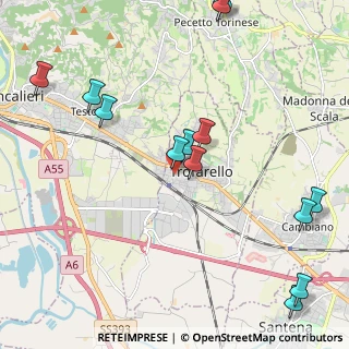 Mappa Via Oddino Morgari, 10028 Trofarello TO, Italia (2.63308)