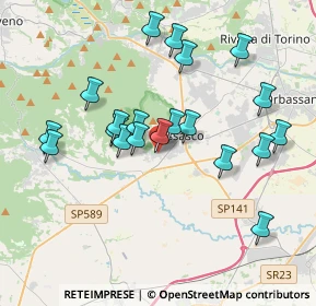 Mappa Via Silvani, 10045 Piossasco TO, Italia (3.618)