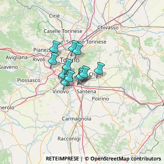 Mappa Via Grazia Deledda, 10028 Trofarello TO, Italia (7.9)