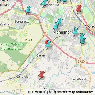 Mappa Via Maria Montessori, 10042 Nichelino TO, Italia (2.915)