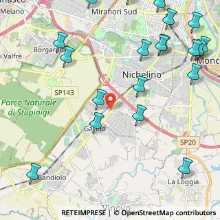 Mappa Via Maria Montessori, 10042 Nichelino TO, Italia (3.0685)