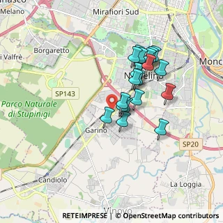 Mappa Via Maria Montessori, 10042 Nichelino TO, Italia (1.455)