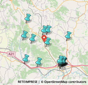 Mappa 14025 Chiusano d'Asti AT, Italia (8.562)