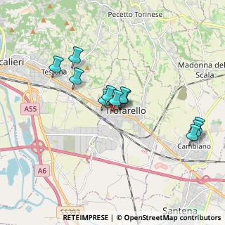 Mappa Via Roma, 10028 Trofarello TO, Italia (1.61909)