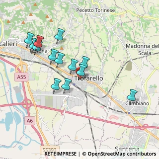 Mappa Via Roma, 10028 Trofarello TO, Italia (1.85769)