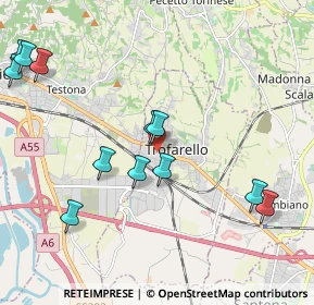 Mappa Via Roma, 10028 Trofarello TO, Italia (2.59286)