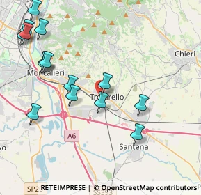 Mappa Via Roma, 10028 Trofarello TO, Italia (4.77667)