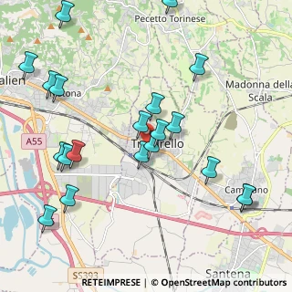 Mappa Via Battisti, 10028 Trofarello TO, Italia (2.398)