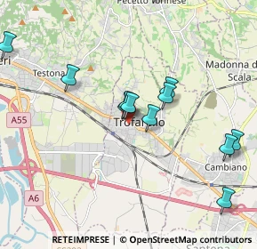 Mappa Via Battisti, 10028 Trofarello TO, Italia (2.15)