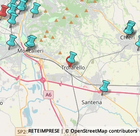 Mappa Via Battisti, 10028 Trofarello TO, Italia (7.307)