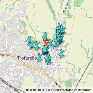 Mappa Via IV Novembre, 10028 Trofarello TO, Italia (0.29379)