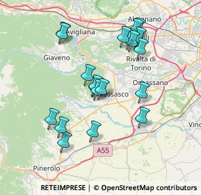 Mappa Regione Rivetta, 10045 Piossasco TO, Italia (7.046)