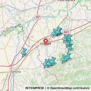 Mappa Via Silvio Pellico, 27058 Voghera PV, Italia (7.86615)