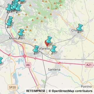 Mappa Via Casavecchia, 10028 Trofarello TO, Italia (7.67)
