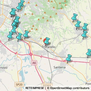 Mappa Via Vincenzo Gioberti, 10028 Trofarello TO, Italia (6.653)