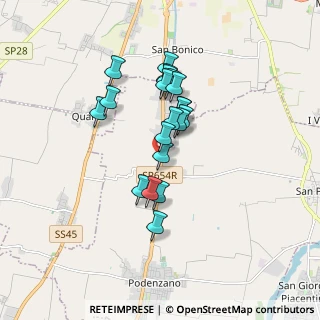 Mappa Via Fratelli Solari, 29027 Podenzano PC, Italia (1.369)