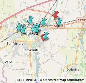 Mappa Via Luria, 27058 Voghera PV, Italia (1.45545)