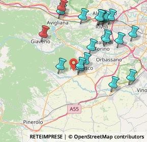 Mappa Parco Naturale di interesse provinciale del Monte San Giorgio, 10045 Piossasco TO, Italia (8.709)