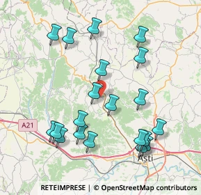 Mappa Piazza Guglielmo Marconi, 14025 Chiusano d'Asti AT, Italia (8.438)