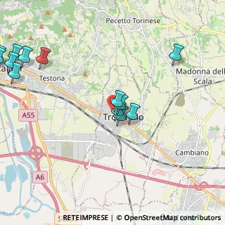 Mappa Piazza I Maggio, 10028 Trofarello TO, Italia (2.63538)
