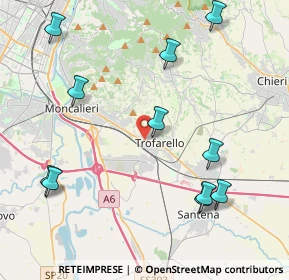 Mappa Via Principe Amedeo, 10028 Trofarello TO, Italia (4.92636)