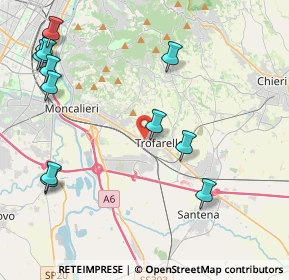 Mappa Via Principe Amedeo, 10028 Trofarello TO, Italia (5.26417)