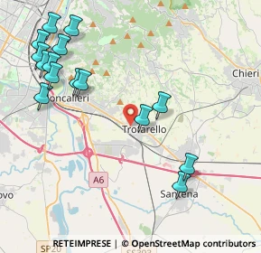 Mappa Via Principe Amedeo, 10028 Trofarello TO, Italia (4.994)