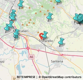 Mappa Via Principe Amedeo, 10028 Trofarello TO, Italia (6.3165)