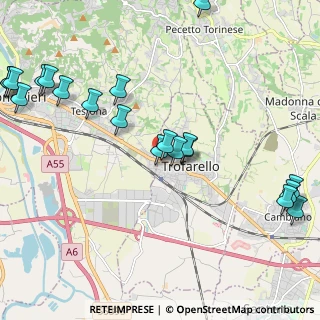 Mappa Via Principe Amedeo, 10028 Trofarello TO, Italia (2.7035)