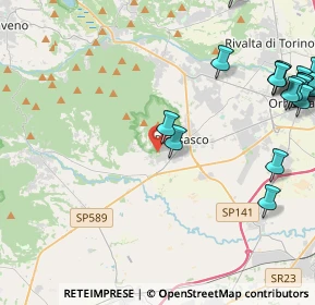 Mappa Via Rapida Ai Castelli, 10045 Piossasco TO, Italia (6.3525)