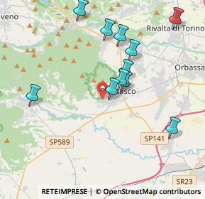 Mappa Via Rapida Ai Castelli, 10045 Piossasco TO, Italia (3.87)