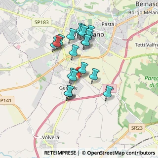 Mappa Via Alessandro Volta, 10040 Volvera TO, Italia (1.543)