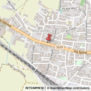 Mappa Strada Genova, 347, 10024 Moncalieri, Torino (Piemonte)
