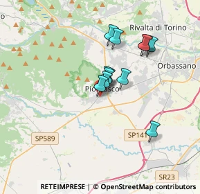 Mappa Via del Pellerino, 10045 Piossasco TO, Italia (2.58833)