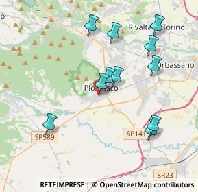 Mappa Via del Pellerino, 10045 Piossasco TO, Italia (3.83909)