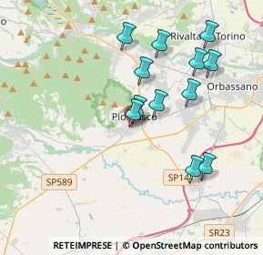 Mappa Via del Pellerino, 10045 Piossasco TO, Italia (3.5975)