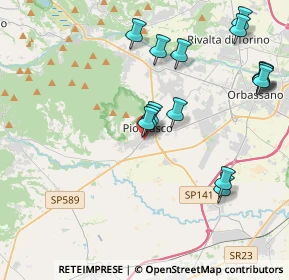 Mappa Via del Pellerino, 10045 Piossasco TO, Italia (4.42267)