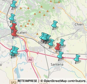 Mappa Viale della Resistenza, 10028 Trofarello TO, Italia (4.12222)
