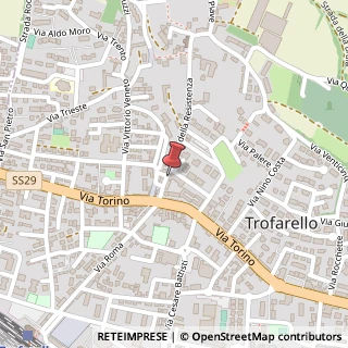 Mappa Viale della Resistenza, 6, 10028 Trofarello, Torino (Piemonte)