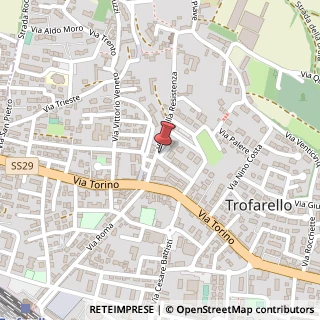 Mappa Via San Giovanni Bosco, 3, 10028 Trofarello, Torino (Piemonte)